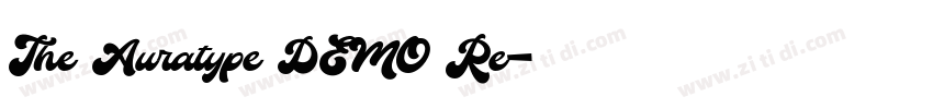 The Auratype DEMO Re字体转换